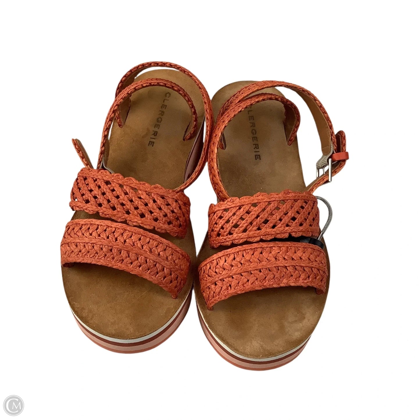 Sandals Heels Platform By Cmc In Orange, Size: 6 (36)