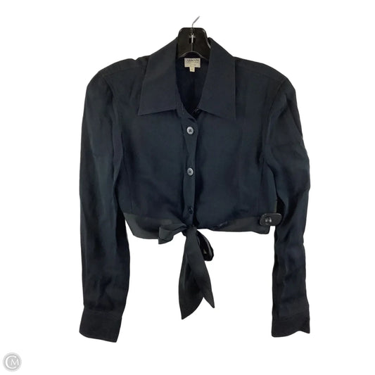 Top Long Sleeve Luxury Designer By Armani In Navy, Size: 2