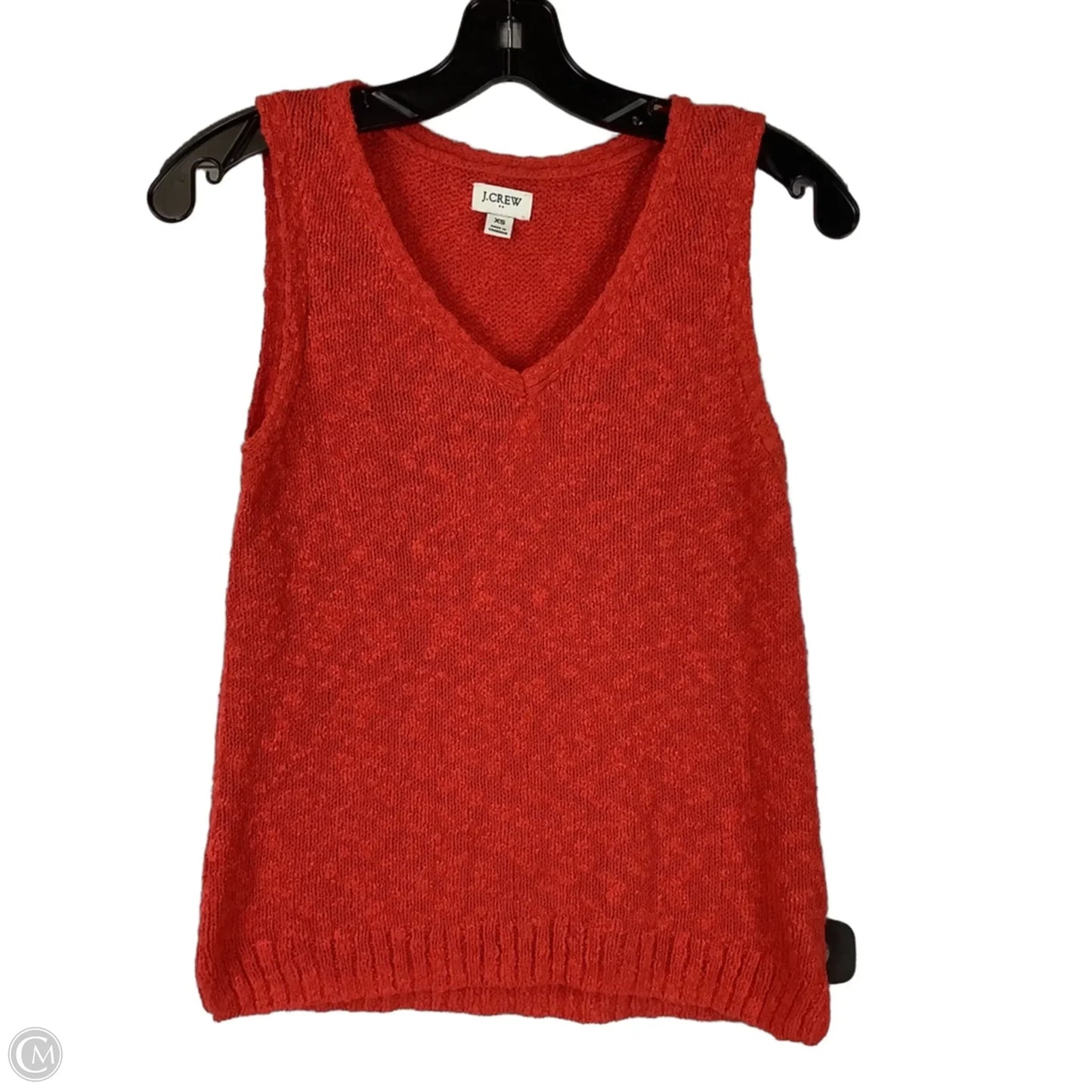 Vest Sweater By J. Crew In Red, Size: Xs