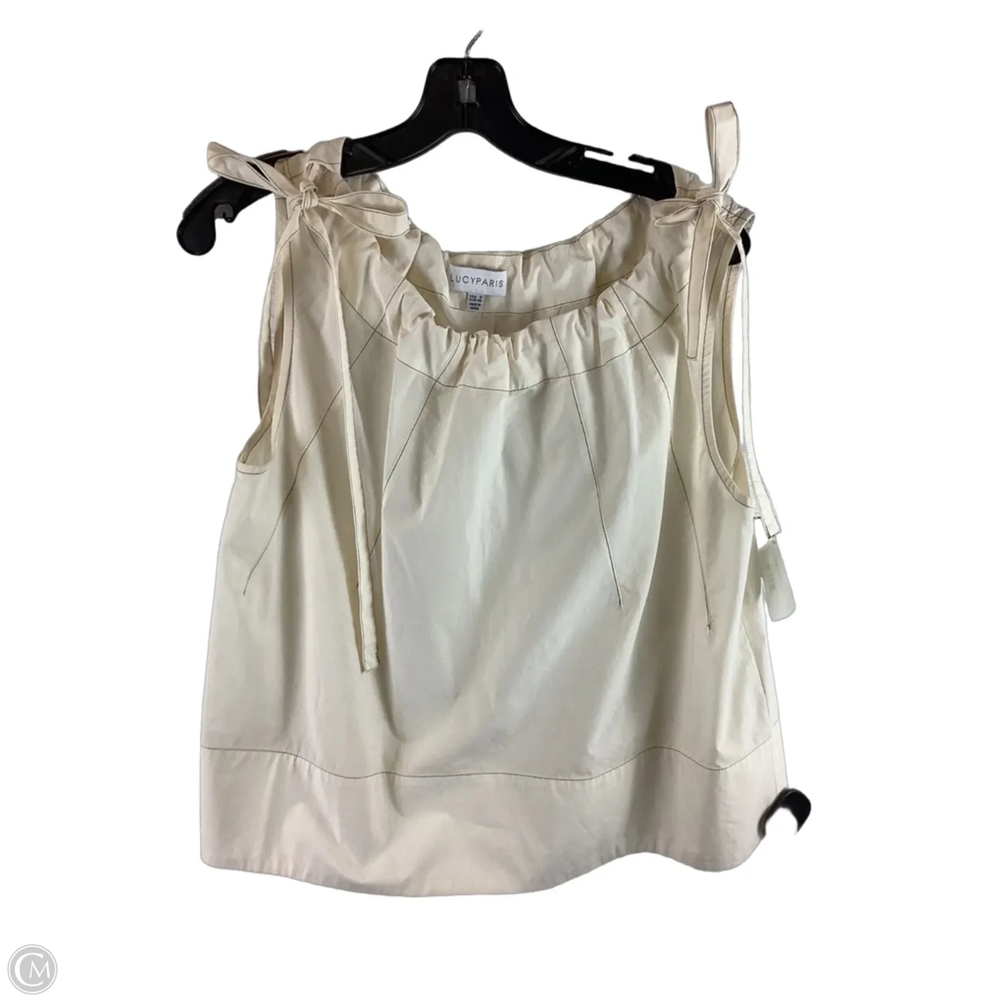 Top Sleeveless By Lucy Paris In Cream, Size: S