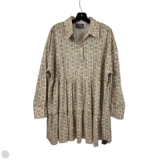 Dress Casual Midi By Cmc In Floral Print, Size: Xl