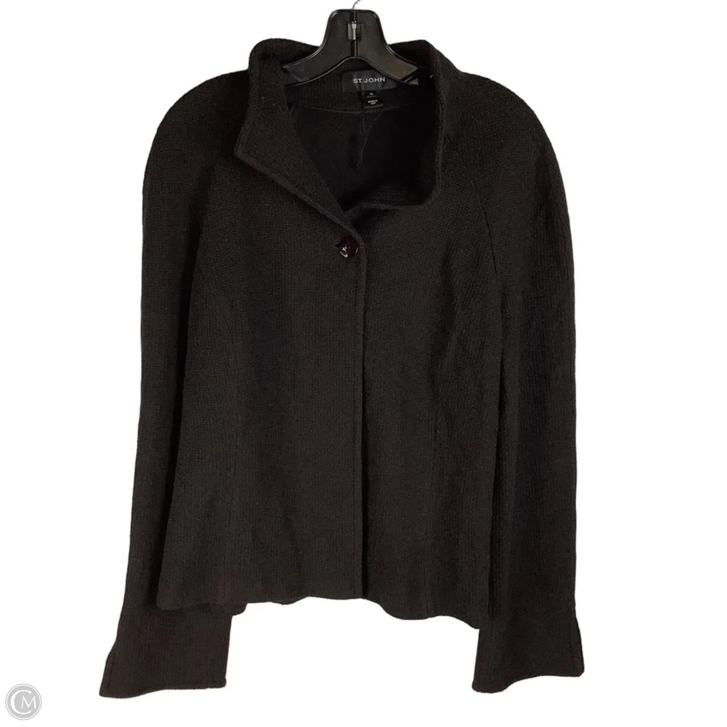 Sweater Cardigan By St. John In Brown, Size: 16