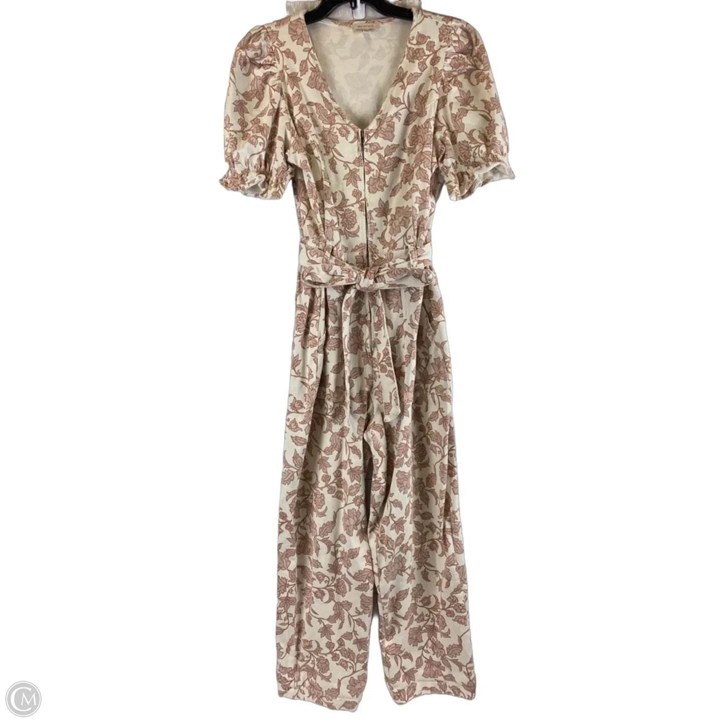 Jumpsuit By Skies Are Blue In White Denim, Size: M