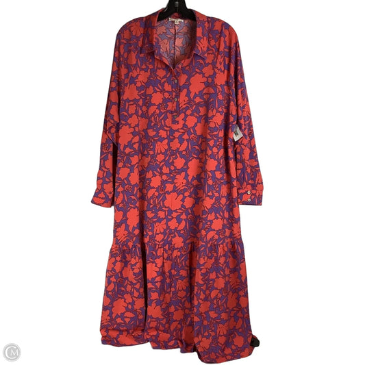 Dress Casual Maxi By Easel In Orange & Purple, Size: S