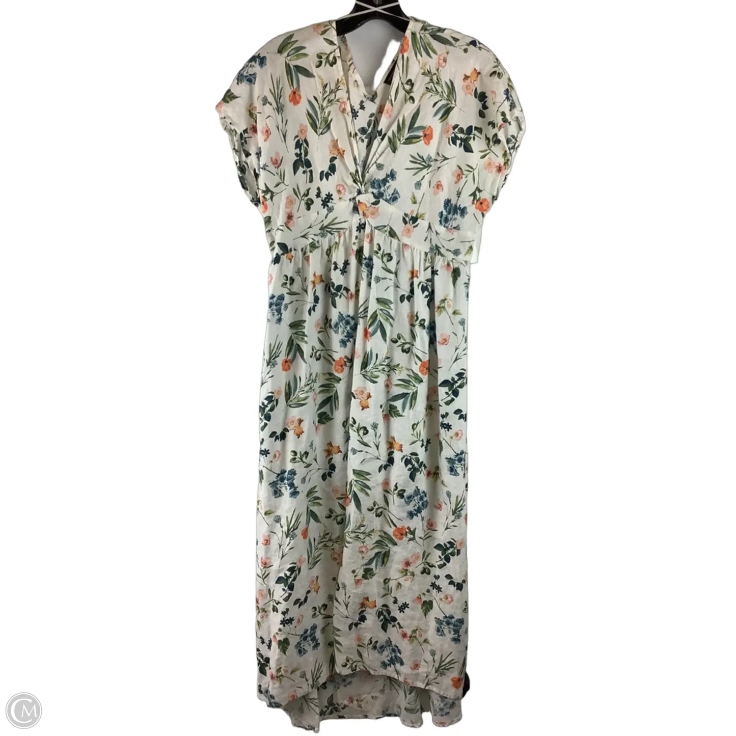 Dress Casual Maxi By Saks Fifth Avenue In Floral Print, Size: L