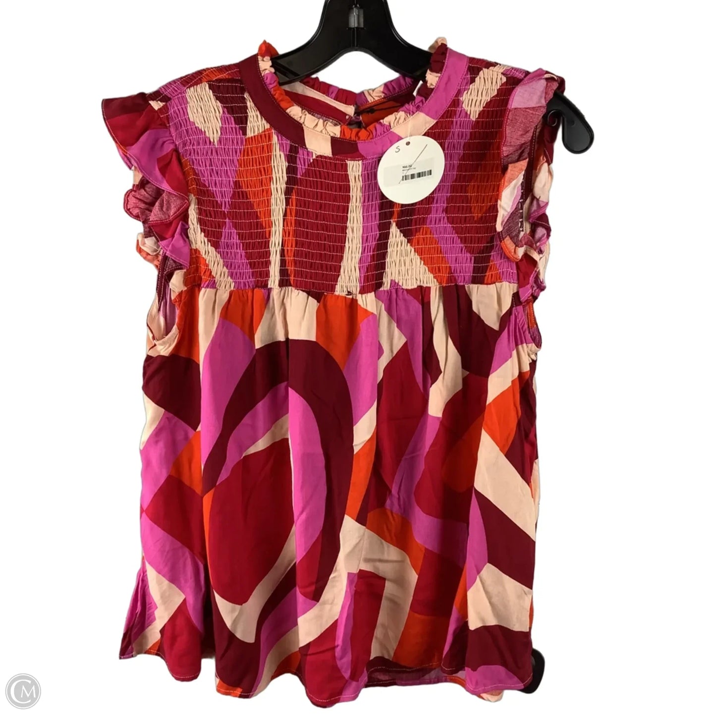 Top Short Sleeve By Thml In Pink, Size: S