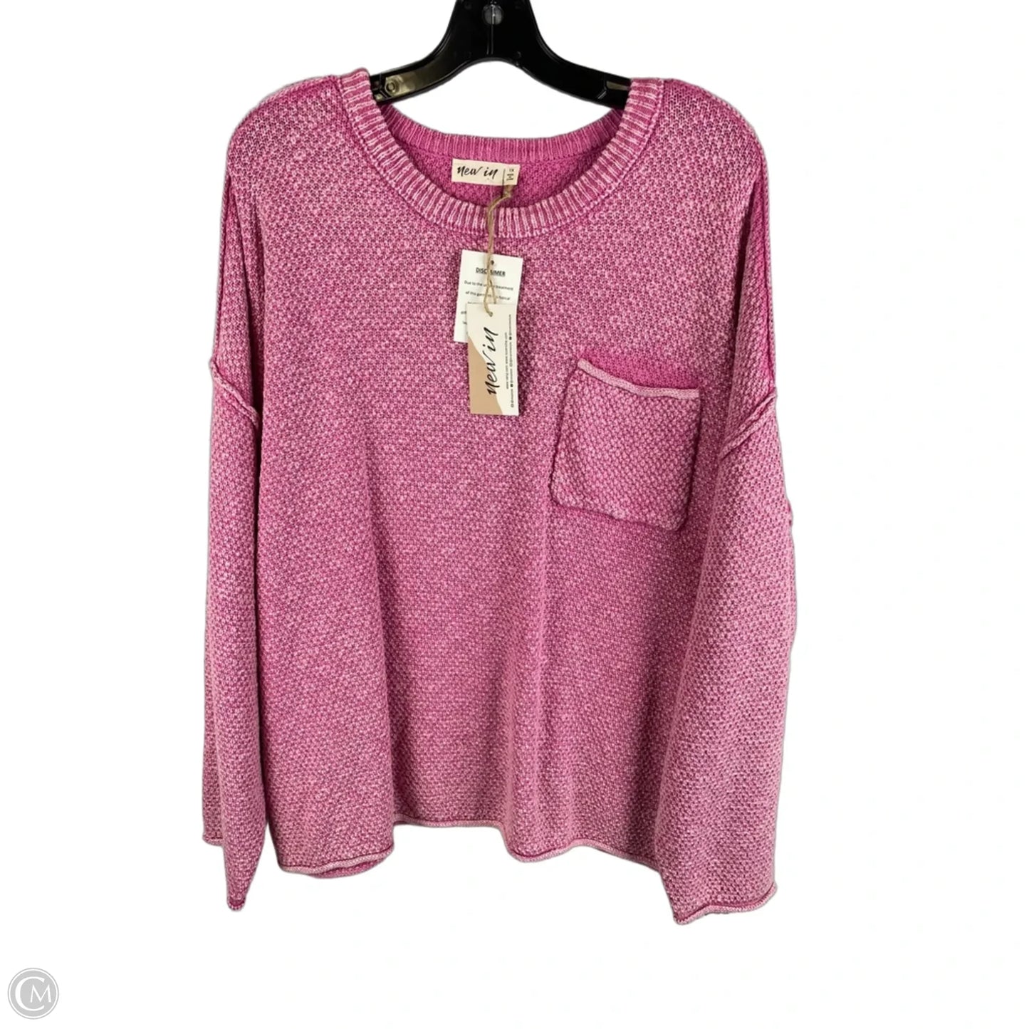 Sweater By New In In Pink, Size: 1x