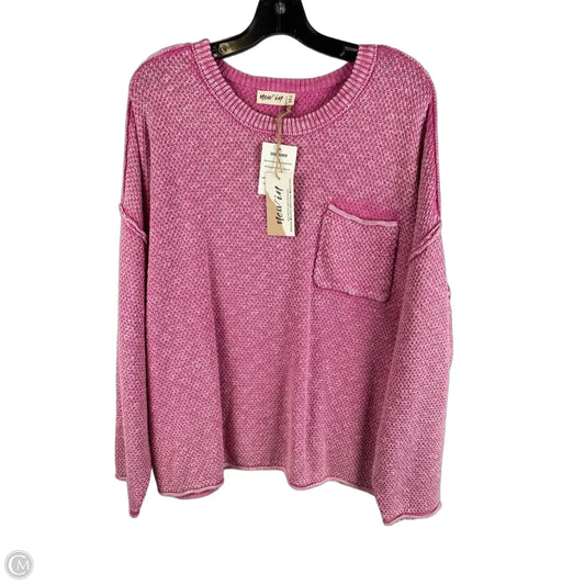 Sweater By New In In Pink, Size: 1x