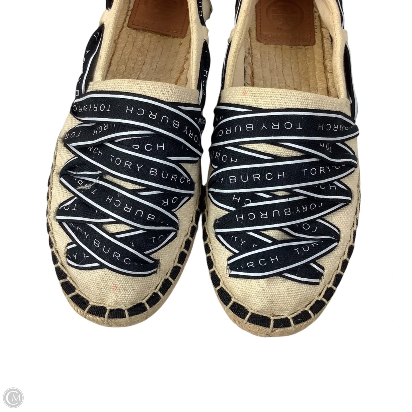 Shoes Designer By Tory Burch In Black & Tan, Size: 6