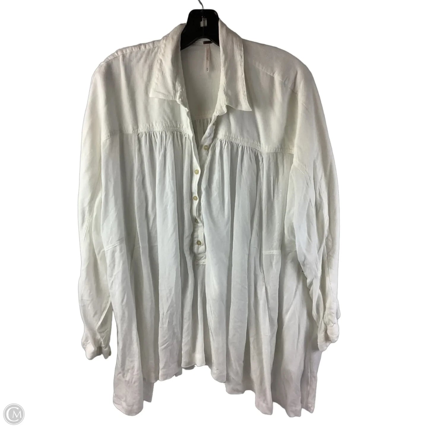 Top Long Sleeve By Free People In White, Size: M