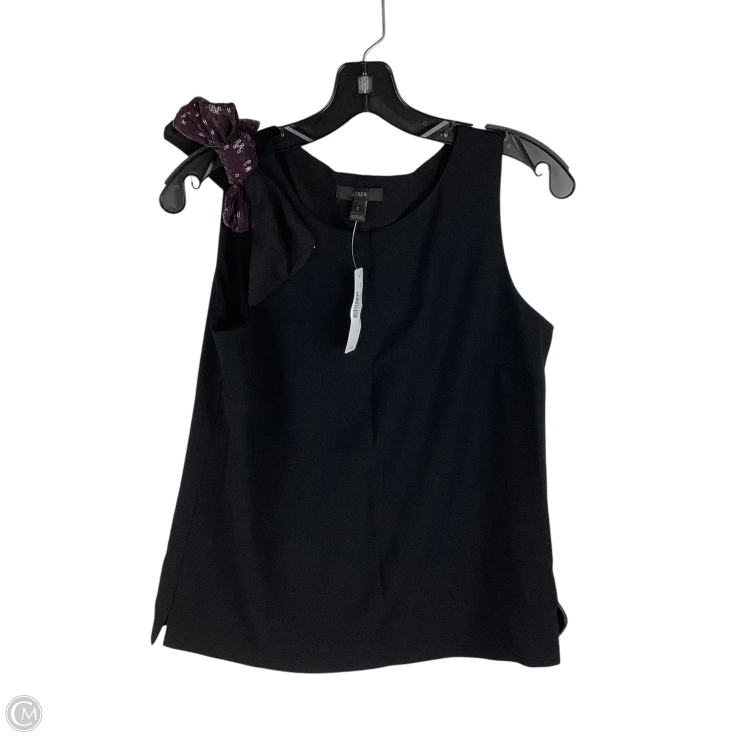 Top Sleeveless By J. Crew In Black, Size: 2