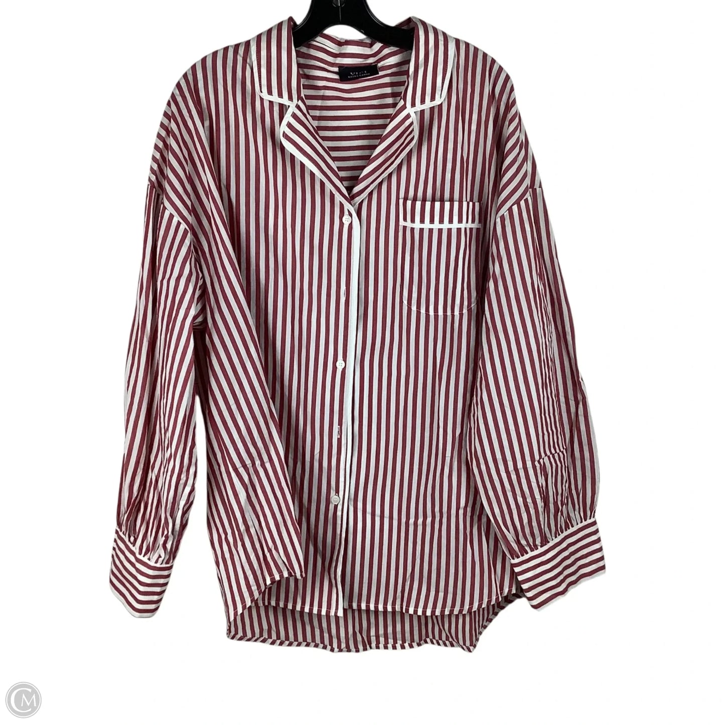 Top Long Sleeve By Vici In Red, Size: Xl