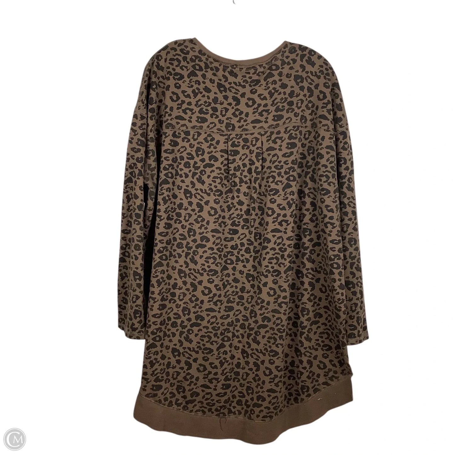 Top Long Sleeve By Z Supply In Animal Print, Size: L