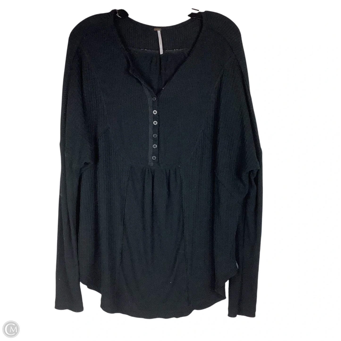 Top Long Sleeve By Free People In Black, Size: S
