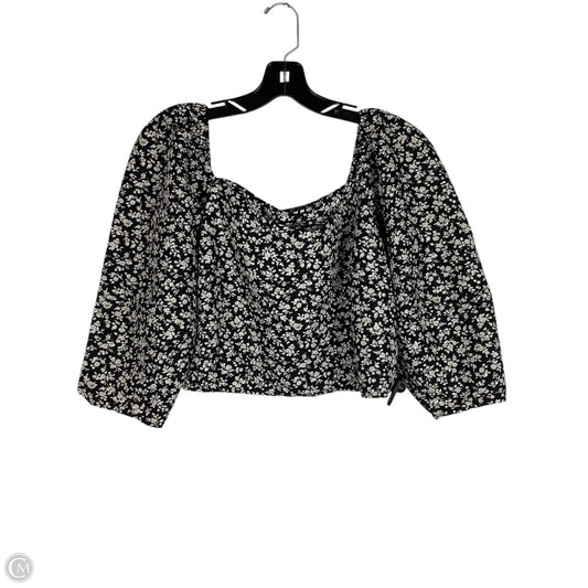 Top Short Sleeve By Levis In Floral Print, Size: Xl