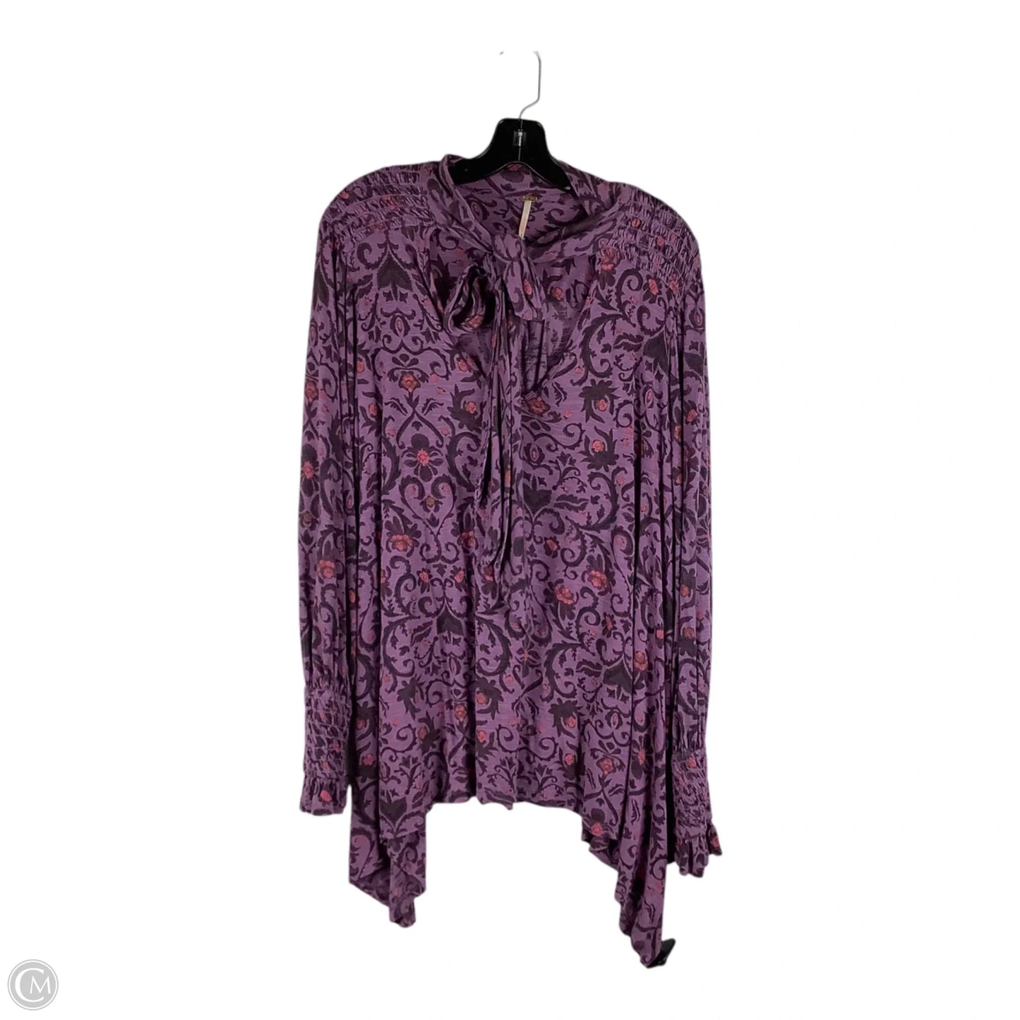 Top Long Sleeve By Free People In Purple, Size: M
