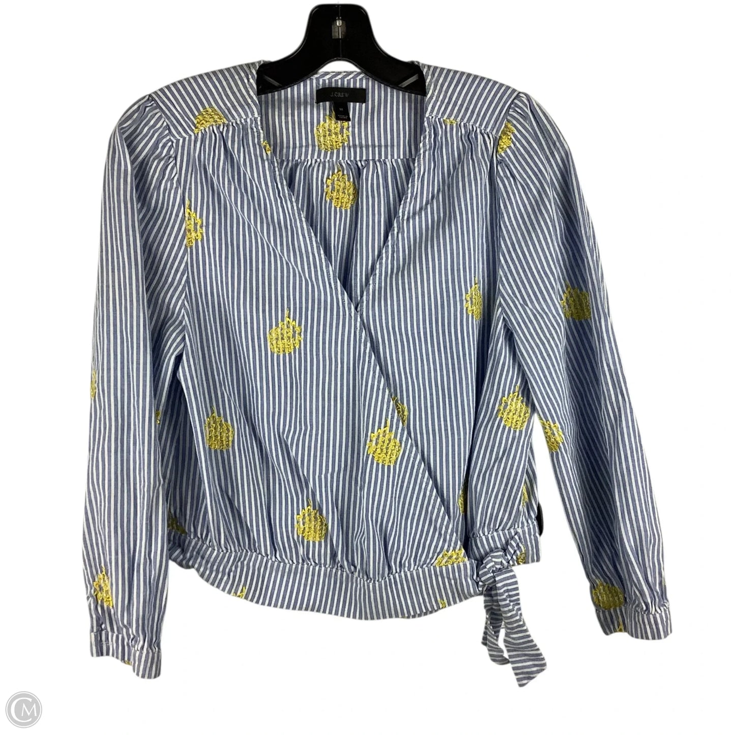 Top Long Sleeve By J. Crew In Striped Pattern, Size: M