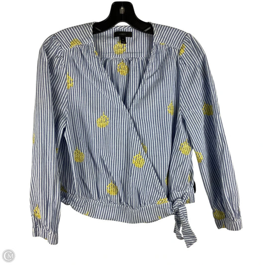 Top Long Sleeve By J. Crew In Striped Pattern, Size: M
