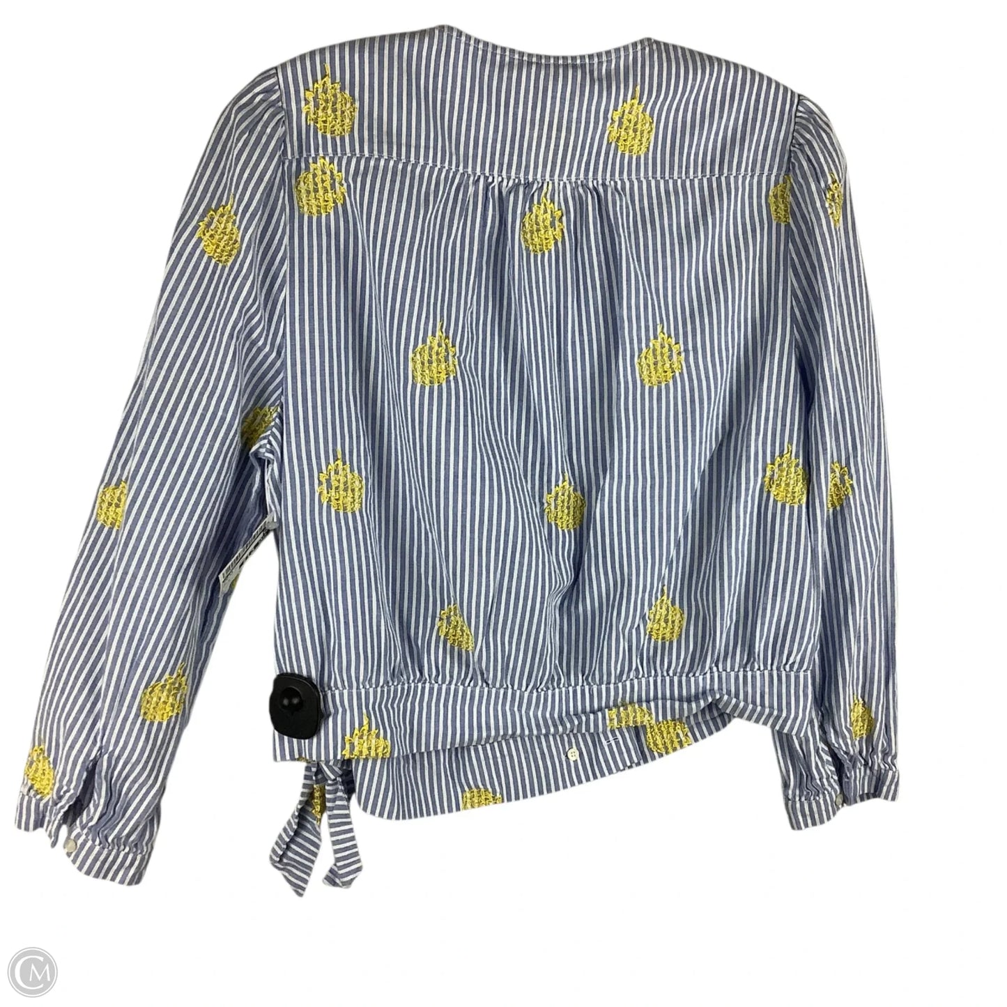 Top Long Sleeve By J. Crew In Striped Pattern, Size: M