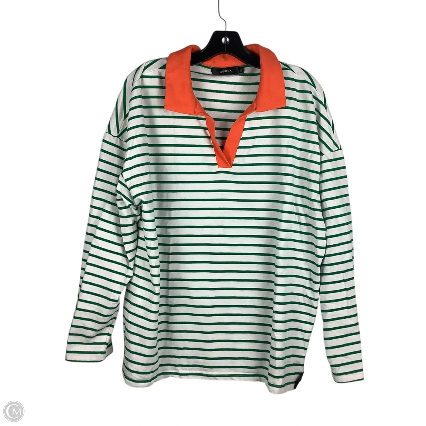 Top Long Sleeve By Clothes Mentor In Striped Pattern, Size: Xl