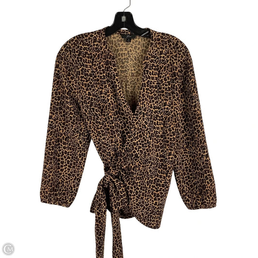 Top Long Sleeve By J. Crew In Animal Print, Size: M