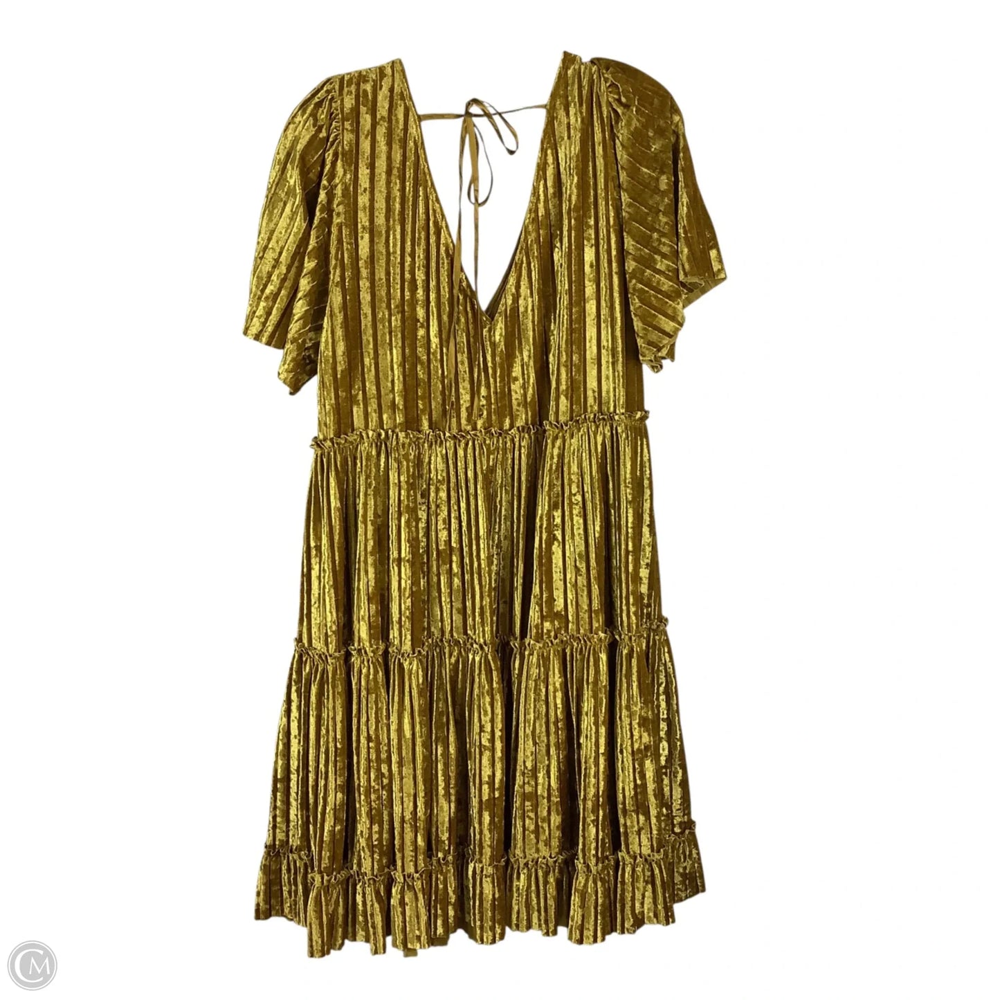Dress Party Short By New York And Co In Yellow, Size: L