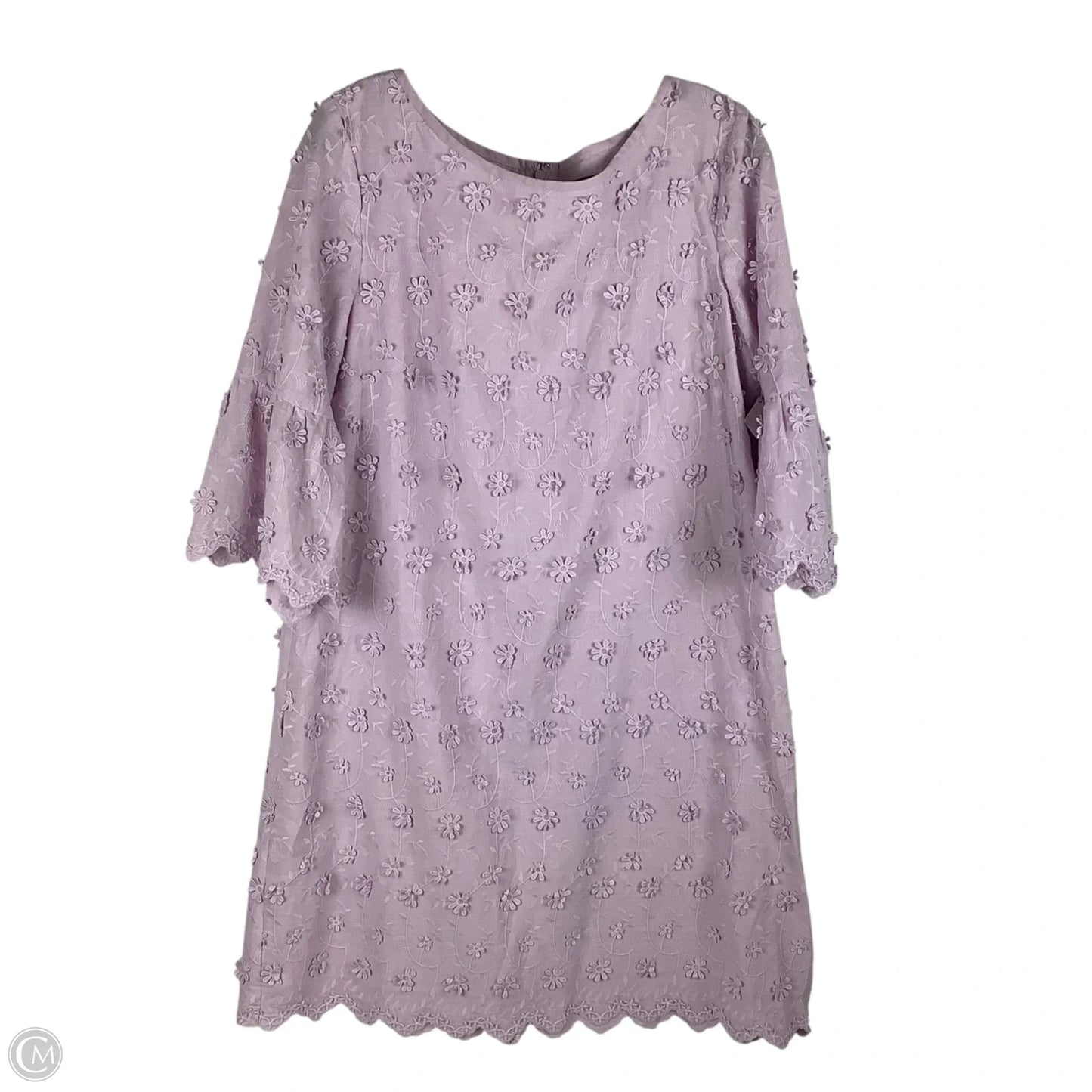 Dress Party Short By Ann Taylor In Purple, Size: L (12)