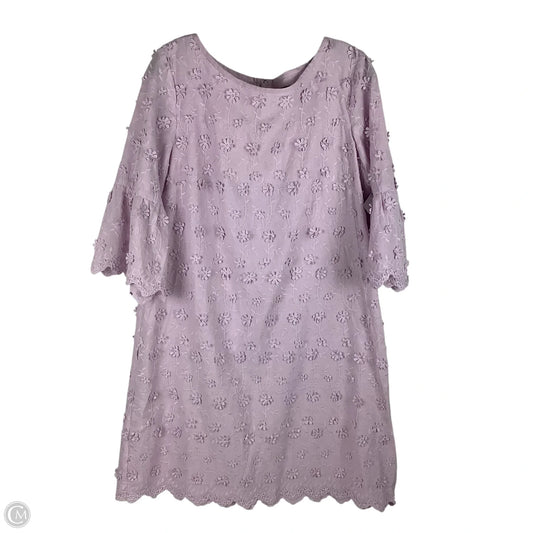 Dress Party Short By Ann Taylor In Purple, Size: L (12)