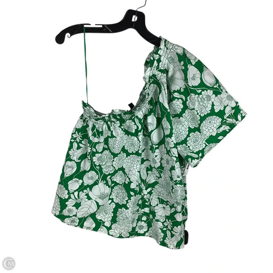 Top Short Sleeve By J. Crew In Green, Size: L