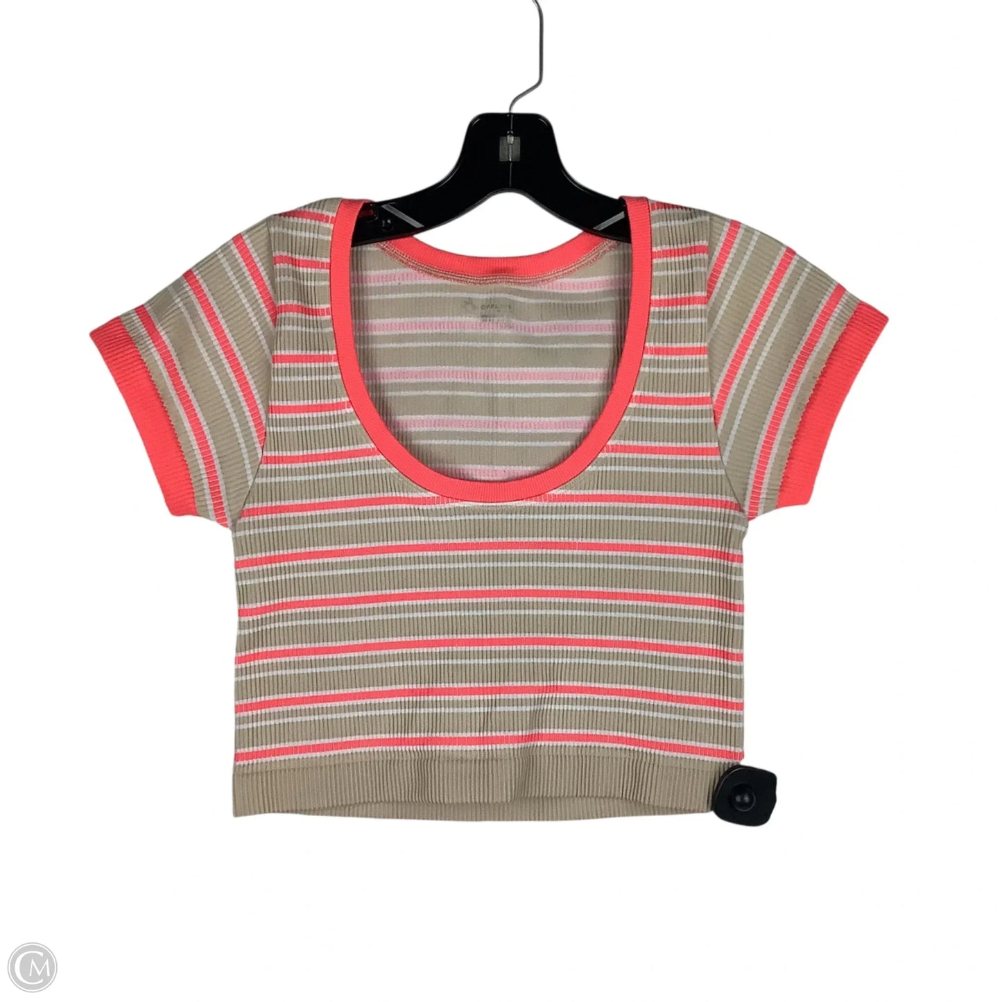 Top Short Sleeve By Aerie In Pink, Size: M