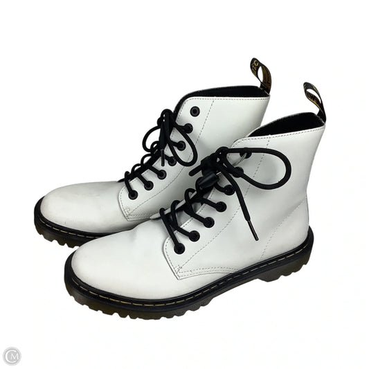 Boots Combat By Dr Martens In White, Size: 10