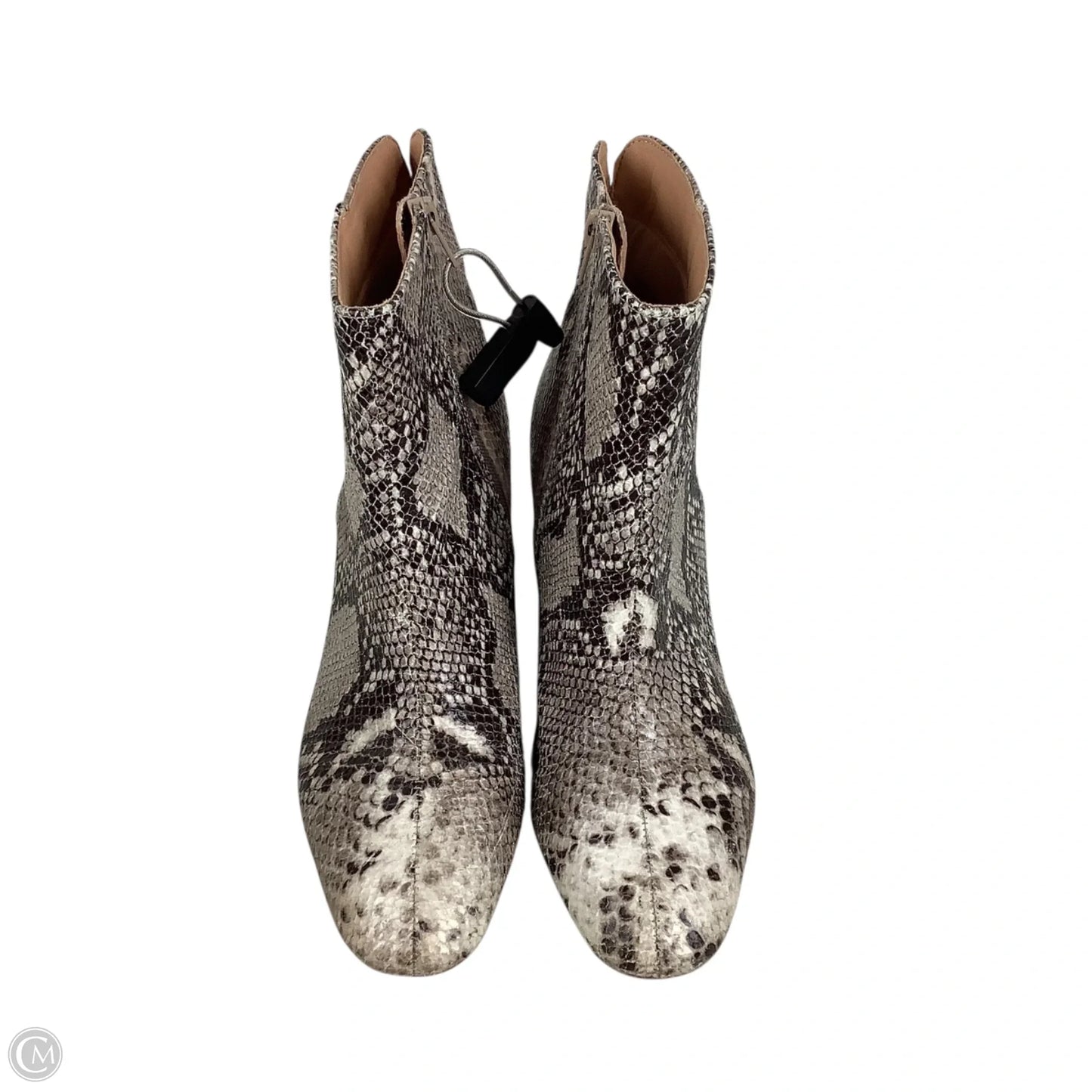 Boots Ankle Heels By Chinese Laundry In Snakeskin Print, Size: 9