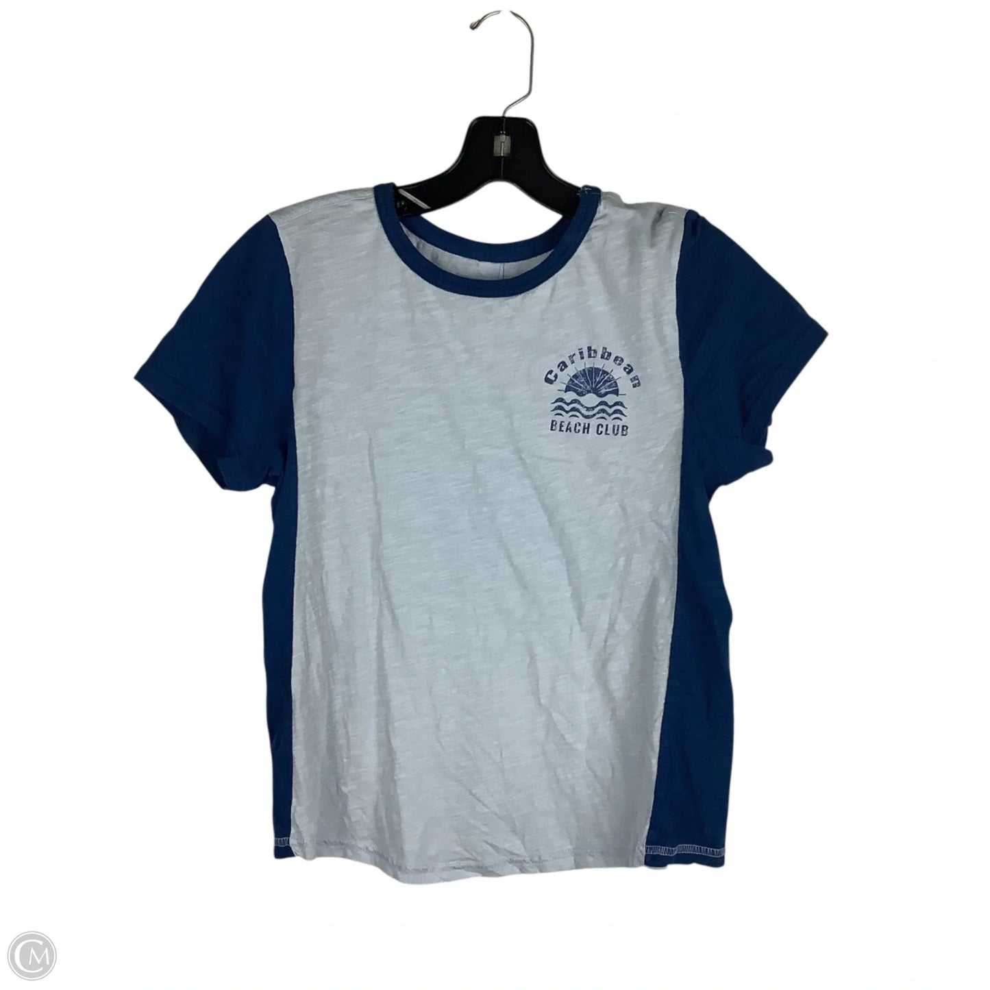 Top Short Sleeve Basic By Pilcro In Blue, Size: M