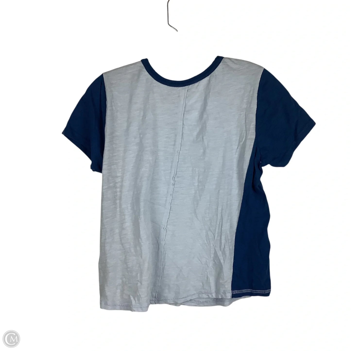 Top Short Sleeve Basic By Pilcro In Blue, Size: M