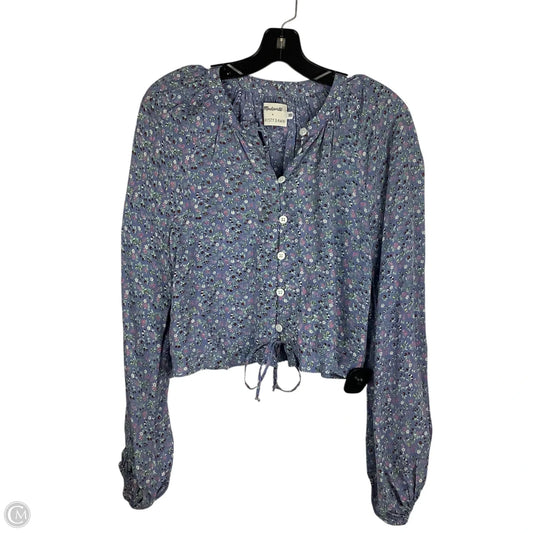 Tunic 3/4 Sleeve By Madewell In Floral Print, Size: Xs