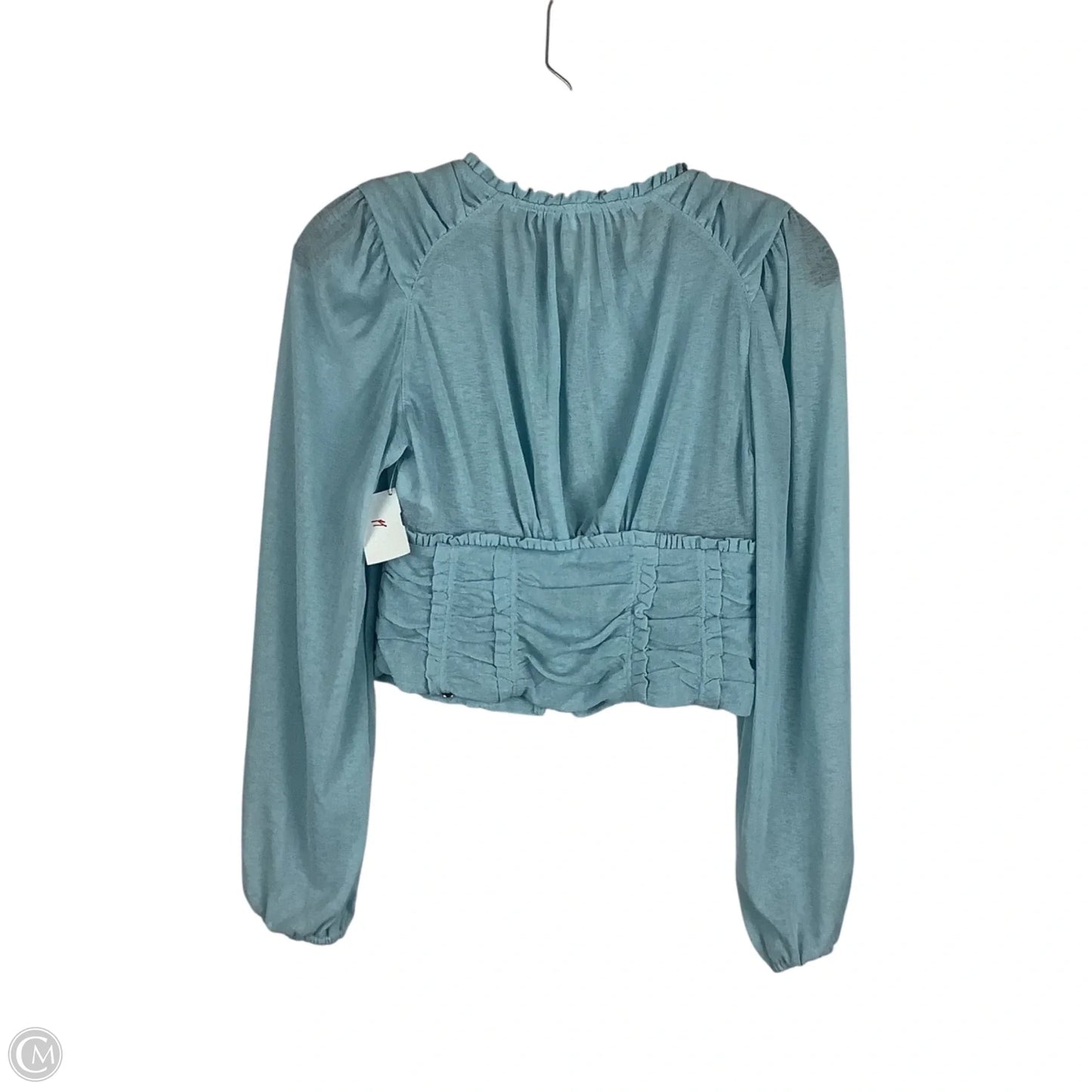 Top Long Sleeve By Anthropologie In Blue, Size: Xs