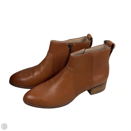 Boots Ankle Heels By Madewell In Brown, Size: 8.5
