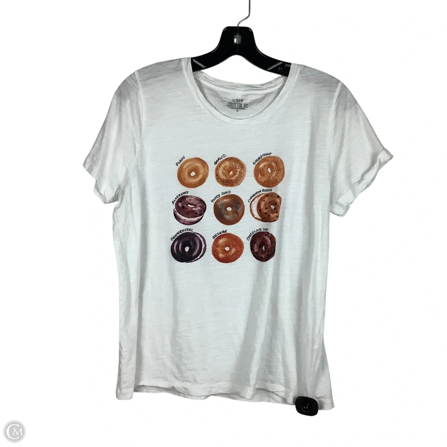 Top Short Sleeve Basic By J. Crew In White, Size: L