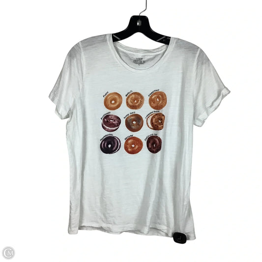 Top Short Sleeve Basic By J. Crew In White, Size: L