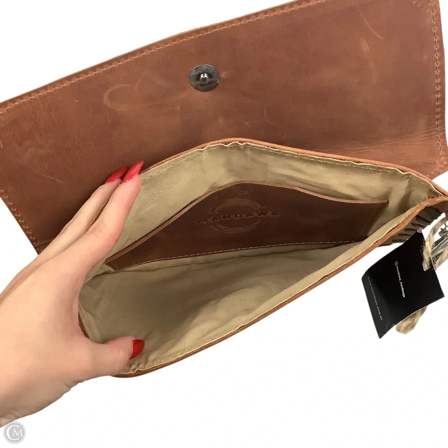 Wristlet Leather By Clothes Mentor, Size: Large