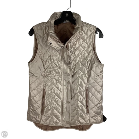 Vest Puffer & Quilted By Talbots In Tan, Size: Xs