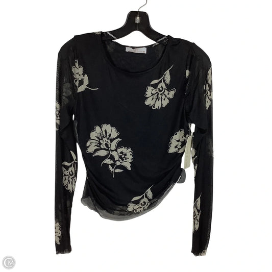Top Long Sleeve By Clothes Mentor In Black, Size: L