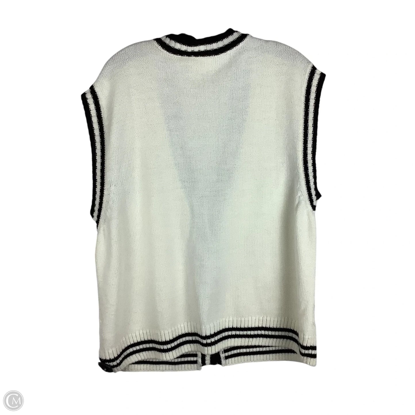 Vest Sweater By Maeve In White, Size: Xl