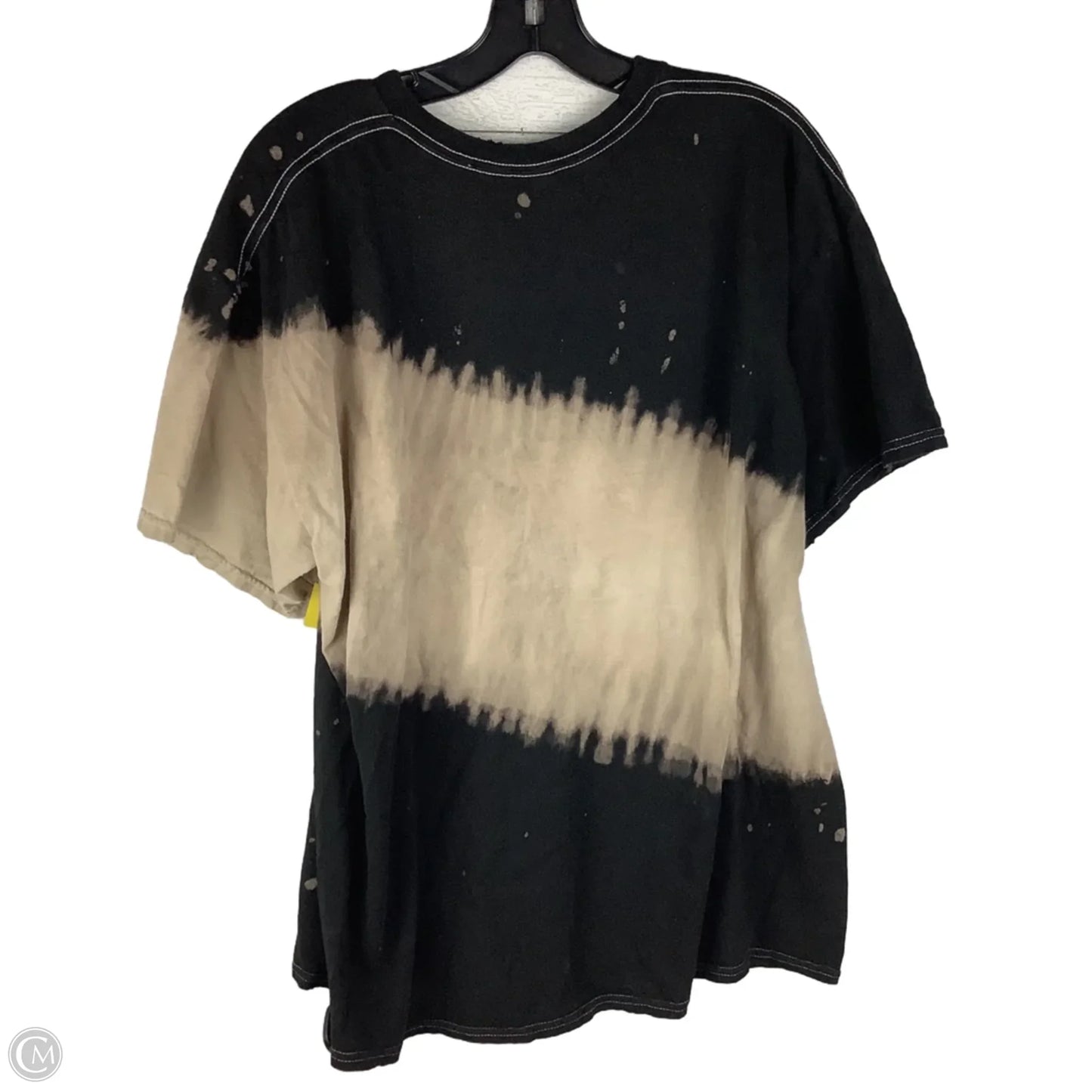 Top Short Sleeve Basic By Clothes Mentor In Black, Size: L