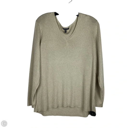 Top Long Sleeve By Eileen Fisher In Gold, Size: 1x