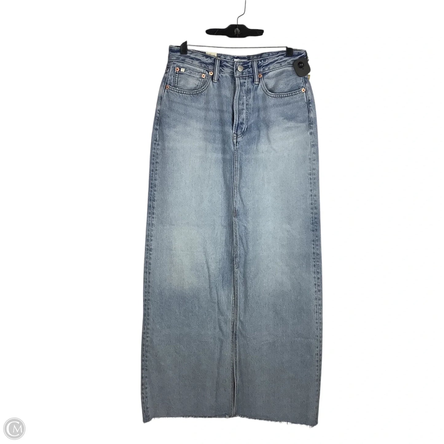 Skirt Maxi By Ae77 In Blue Denim, Size: 6