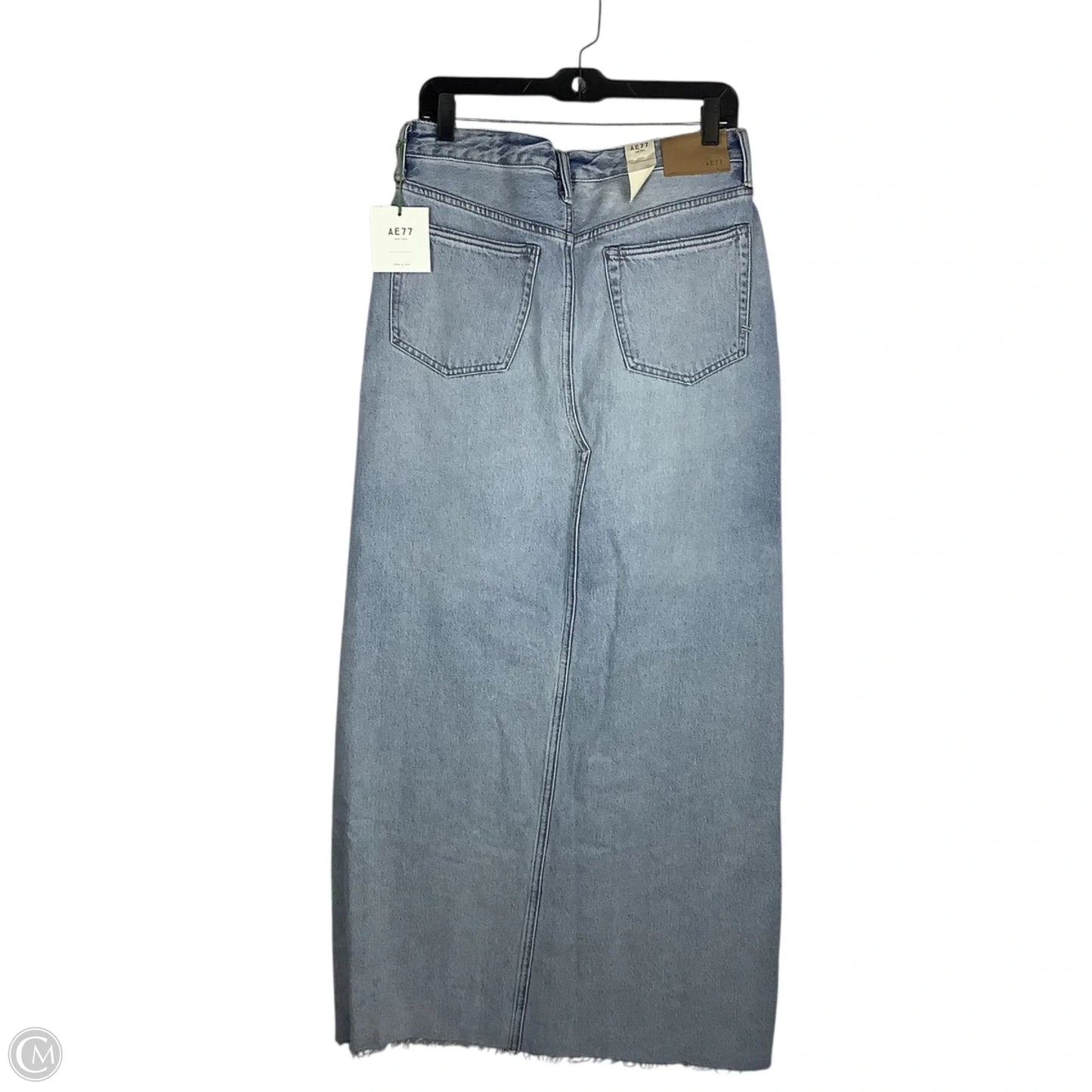 Skirt Maxi By Ae77 In Blue Denim, Size: 6