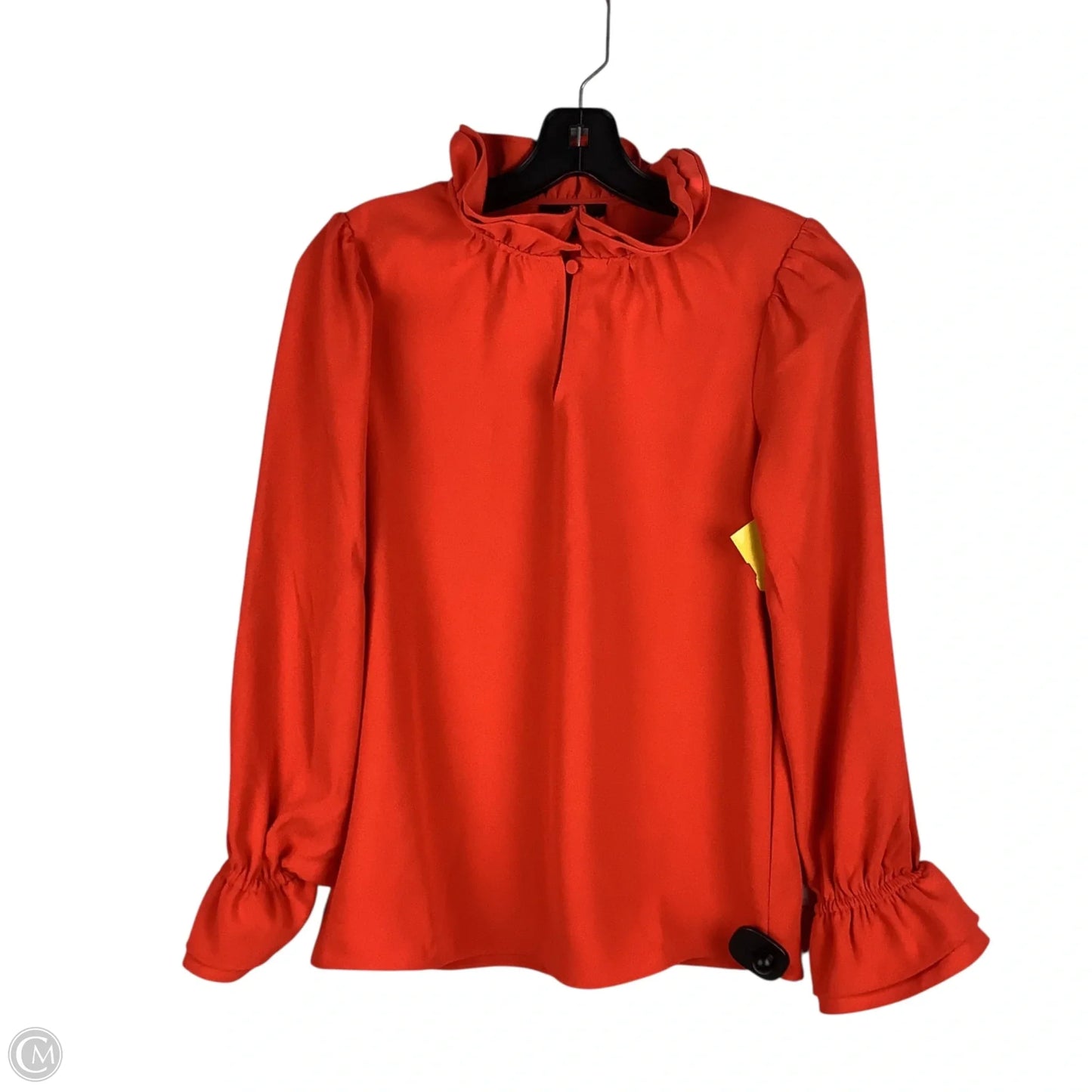 Top Long Sleeve By J. Crew In Orange, Size: Xxs