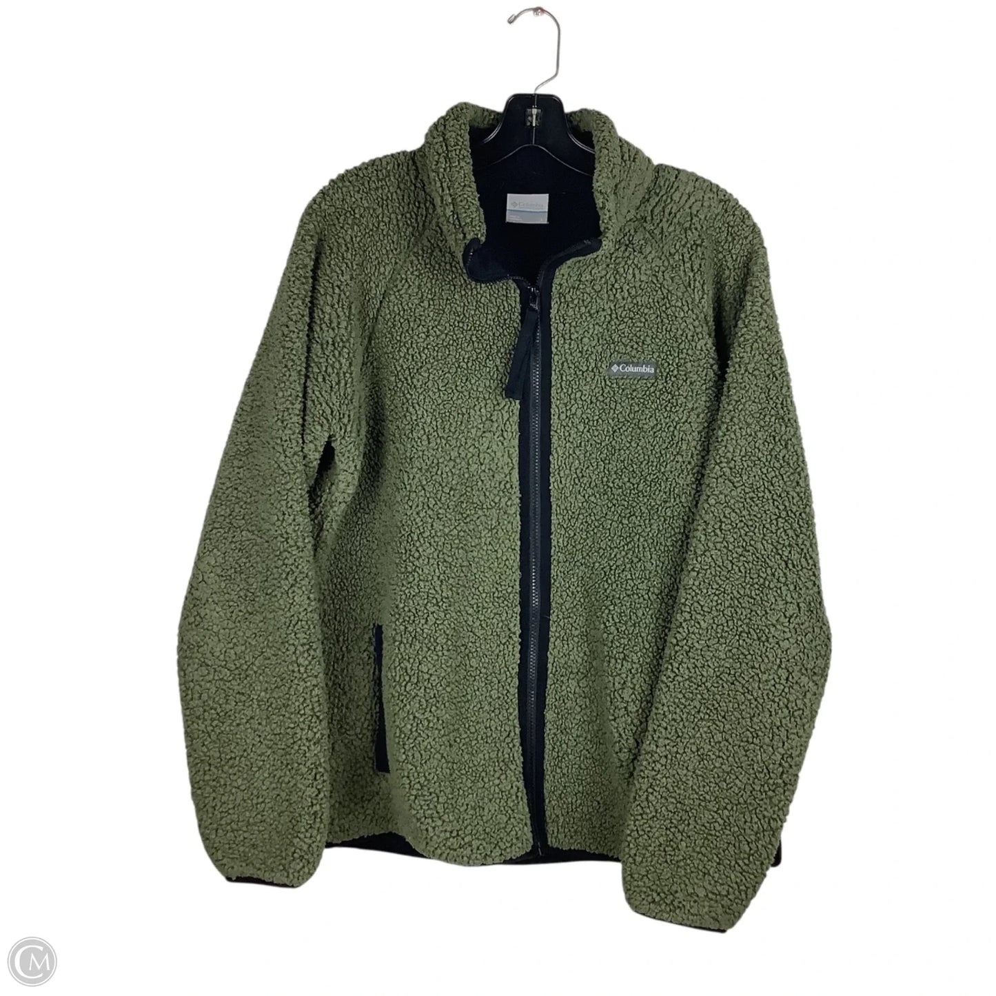 Jacket Faux Fur & Sherpa By Columbia In Green, Size: L