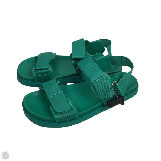 Sandals Flats By Aerie In Green, Size: 9